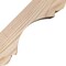 Ekena Millwork 5 1/2"W x 6"D x 6"H Olympic Smooth Knee Brace, Douglas Fir BRC06X06X06OLY00SDF - alternate 2